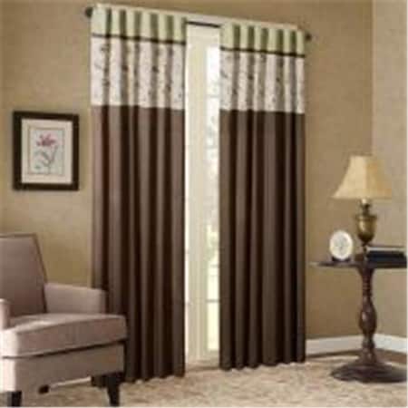 Madison Park Madison Park MP40-3506 Serene Embroidered Window Panel With Lining MP40-3506